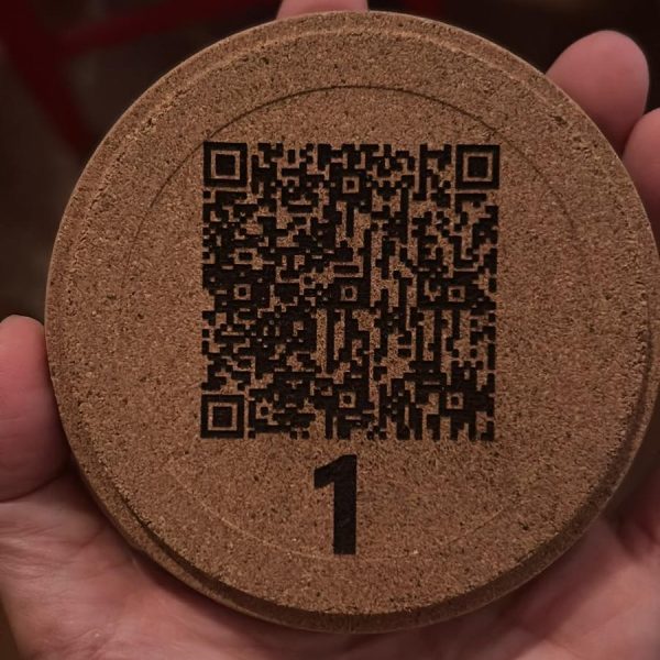 posavasos corcho numero mesa